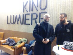 Juraj Oniščenko a Michal Michalovič z Filmového kabinetu.